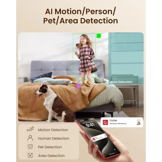 Zosi 4.0Mp Indoor 2 Way Video Calling Camera